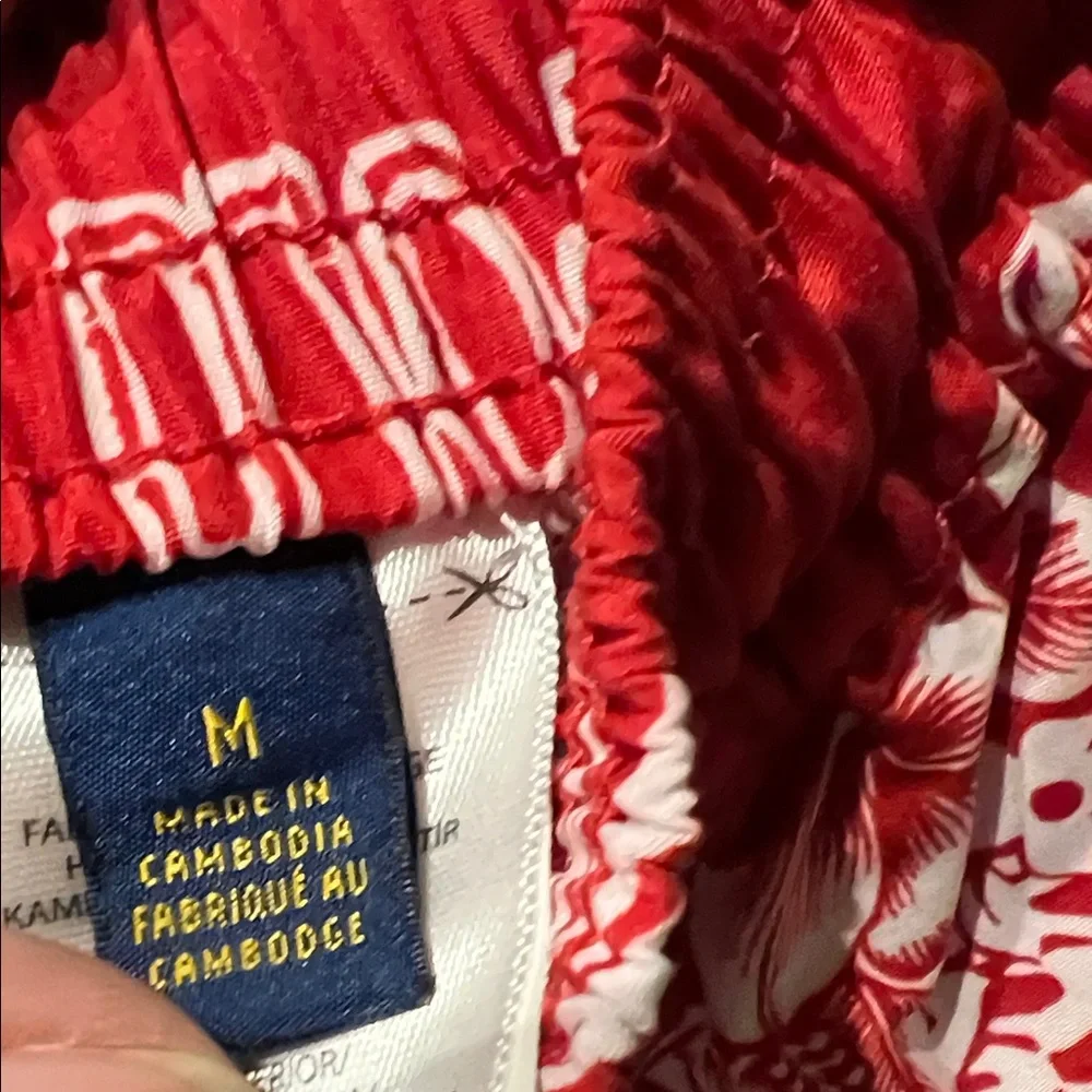 Polo by Ralph Lauren Red Tropical Men's Swim Trunks - Picture 5 of 5